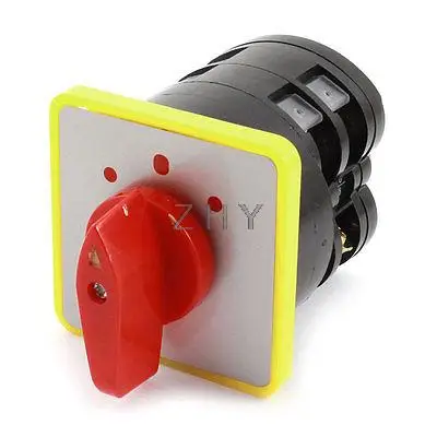 

LW5D-16 500V 16A Panel Mounting 3Position 2Phase Universal Cam Changeover Switch
