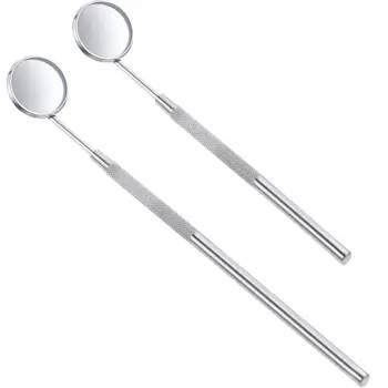

Detachable Stainless Steel Dental Inspection Mini Mouth Mirror Teeth Cleaning Tools Non-Skid Handle Dentist Oral Instrument F3ME