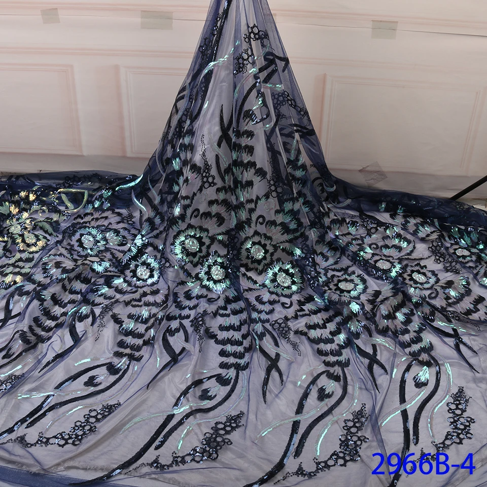 Роскошное французское клетчатое кружево ткань нигерийское кружево Высококачественная кружевная ткань с блестками для женщин платья для вечеринок GD2966B-3