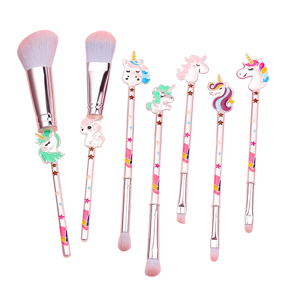 

7pcs Unicorn Makeup Brushes Set For Eyeshadow Powder Foundation Blush Contour Makeup Brushes Unicorn unicornio pincel