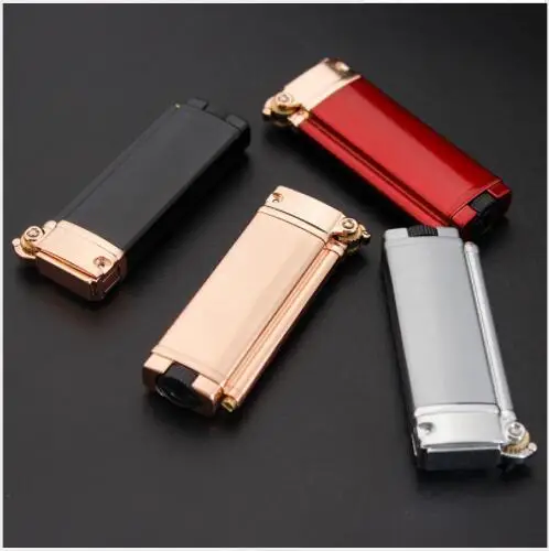 Креативная ветрозащитная газовая зажигалка с прямым синим пламенем может быть