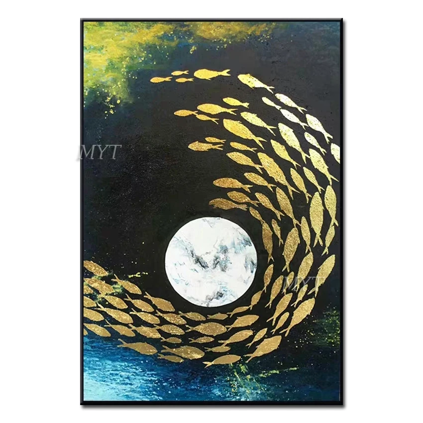 

Fountain Landscape Abstract Oil Painting Wall Art Home Decor Picture Modern Oil Painting On Canvas 100% Handpainted No Framed