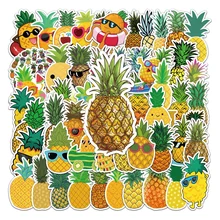 

10/30/50PCS Cartoon Fruit Pineapple Personality Creative Graffiti Scooter Laptop Luggage Gift Waterproof Anime Sticker Wholesale