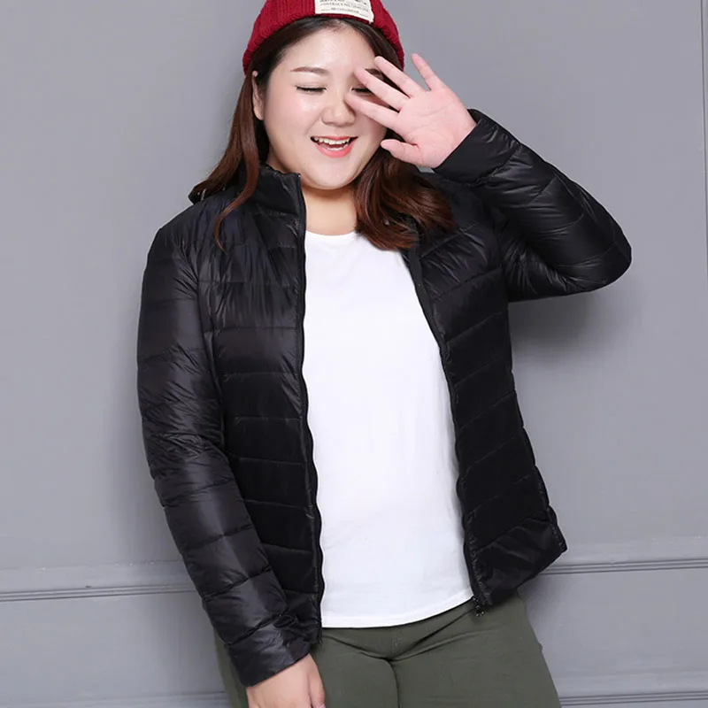 

Womens Coat Jacket Light Ultra-thin 2019 Spring Autumn Female Slim Overcoat Duck Down Filler Stand Collar Ladies Casual Coats