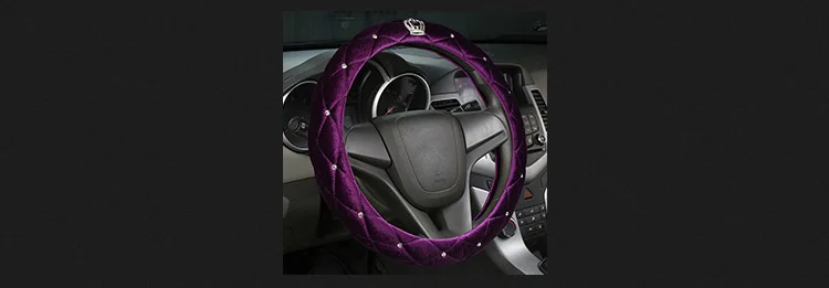 13 цветов женские плюшевые чехлы рулевого колеса автомобиля алмазные автомобильные рулевые Чехлы для леди девушки автомобильные аксессуары
