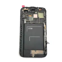 Для samsung Galaxy Note 2 N7100 N7105 ЖК-экран+ Дисплей+ Сенсорная стеклянная рамка Полная замена Amoled