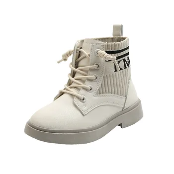 

Girls' Martin Boots Ins Fashion Short Boots Autumn 2020 New Children's Boots British Princess Single Boot Shoe Fashion26-36