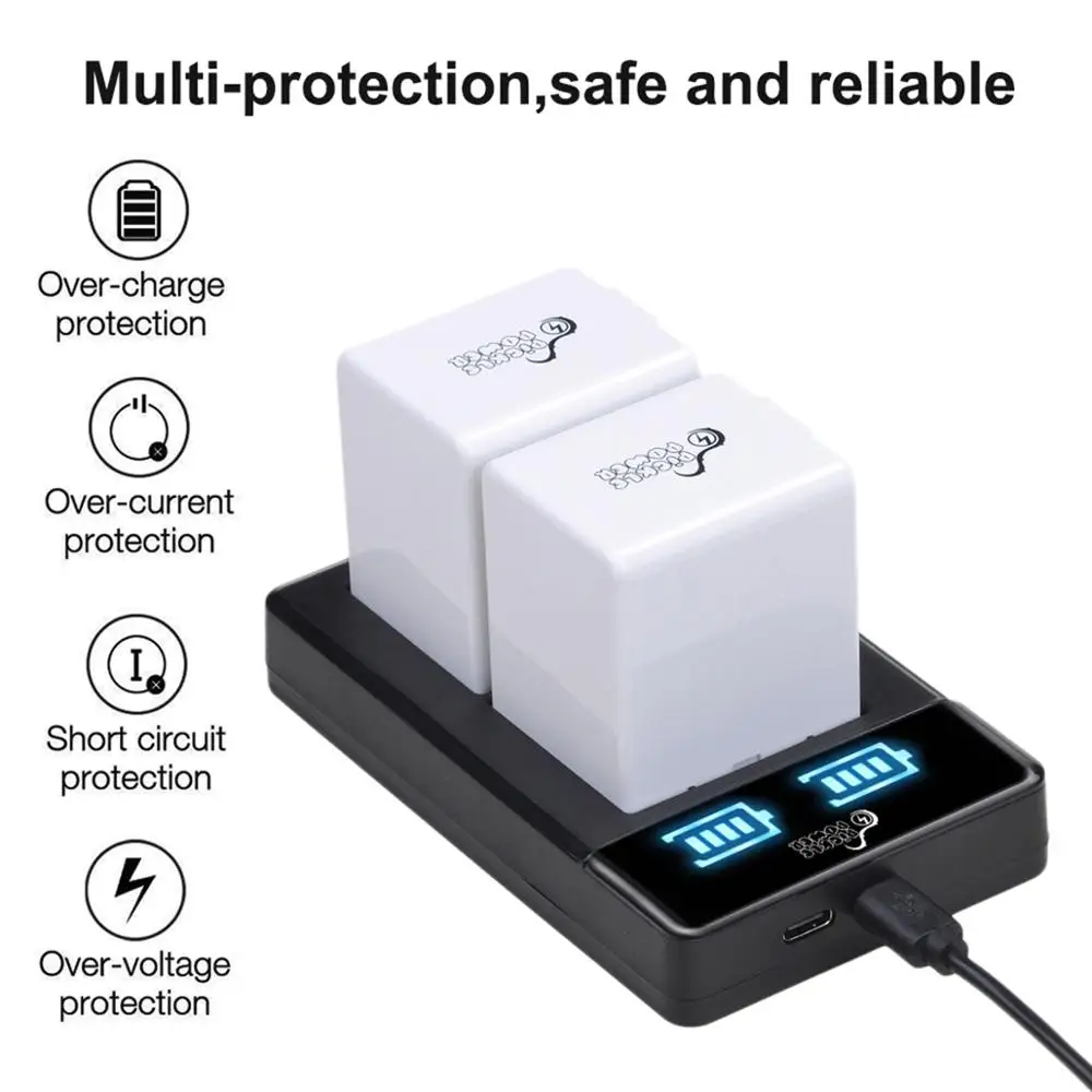 Bateria + Led Rápido para Arlo Duplo Carregador 3660mah a2 go - Image 5
