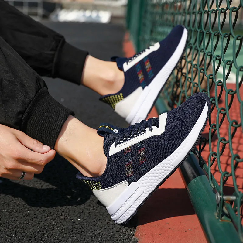 Invomall Spring Summer Men's Fashion Mesh Sneakers