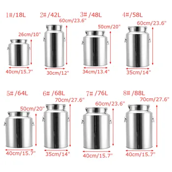 

New 18-88L Stainless Steel Barrel Seal Beer Brewing Wine Beer Whiskey Rum Barrel Port container Storage Oil Milk Rice Barrel