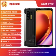 Ulefone – Smartphone Power Armor 13, téléphone portable robuste et étanche, Android 11, 256 go, 13200mAh, 6.81 pouces, NFC, Version globale 