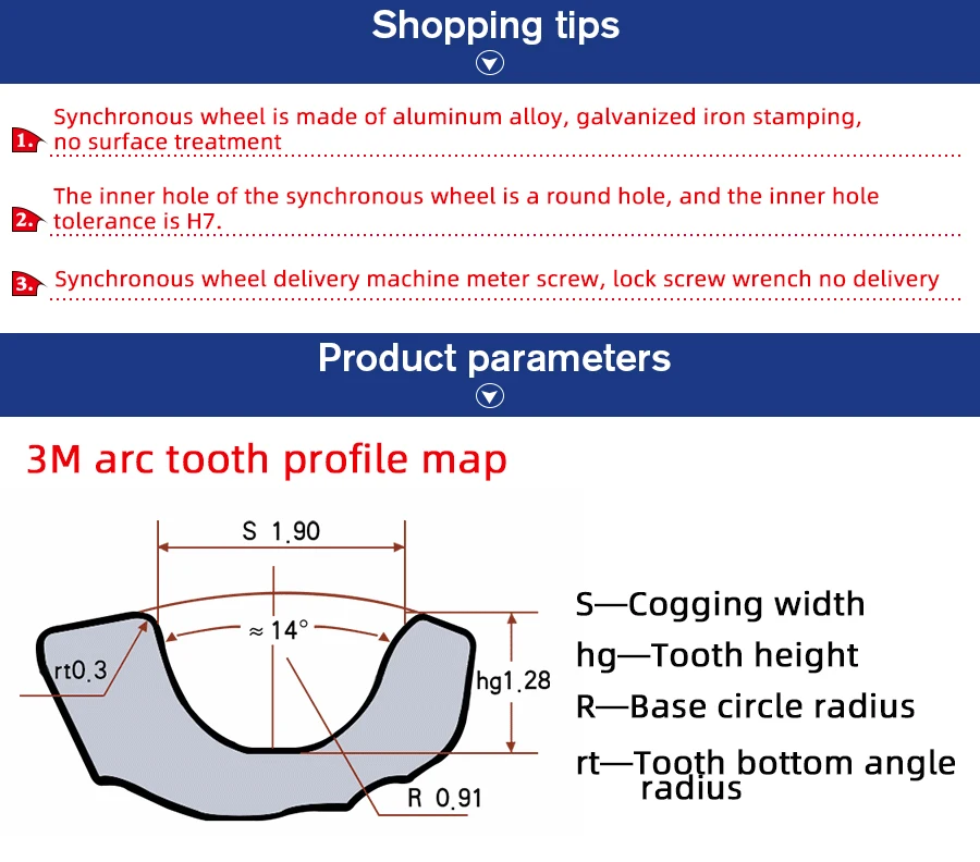 5 6 6 HTD 3M correia para