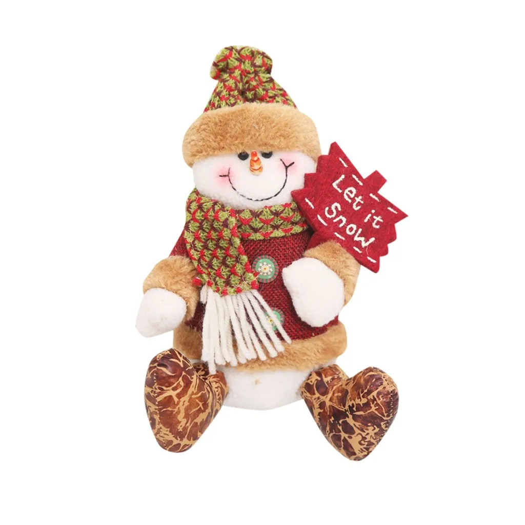 Рождественские подвесные украшения елка и Снеговик висячие подарок Санта Клаус