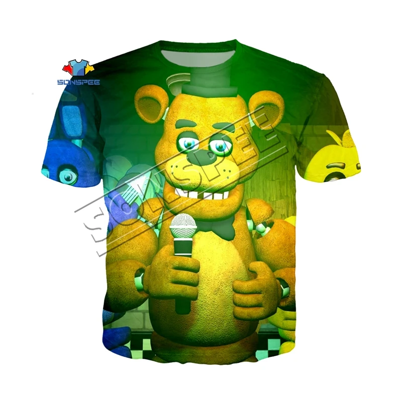 Мужская футболка высокого качества с 3d принтом «Five Nights at Freddy», футболки, одежда, Футболка Kpop FNAF Harajuku, футболка в стиле хип-хоп - Цвет: 16
