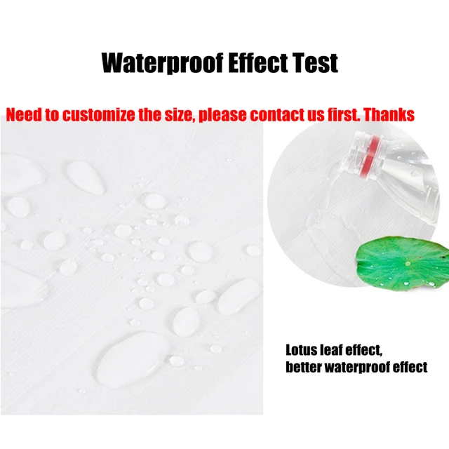 Vastag 0,32 Mm -Es Fehér Pe Pulpaulin Esőálló Kendő Kültéri Kerti Zamatos Növények Pet House Vízálló Ponyvaba Napfényes - Image 2