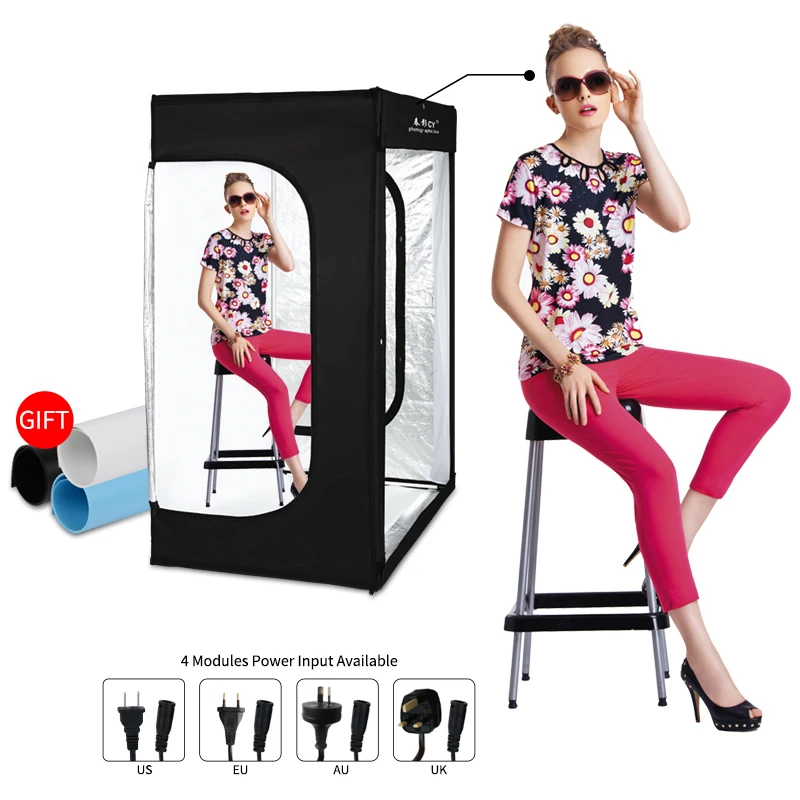 

160CMx120CMx80CM portable photo studio box Softbox White Light Photo Lighting Studio Shooting Tent Box Kit