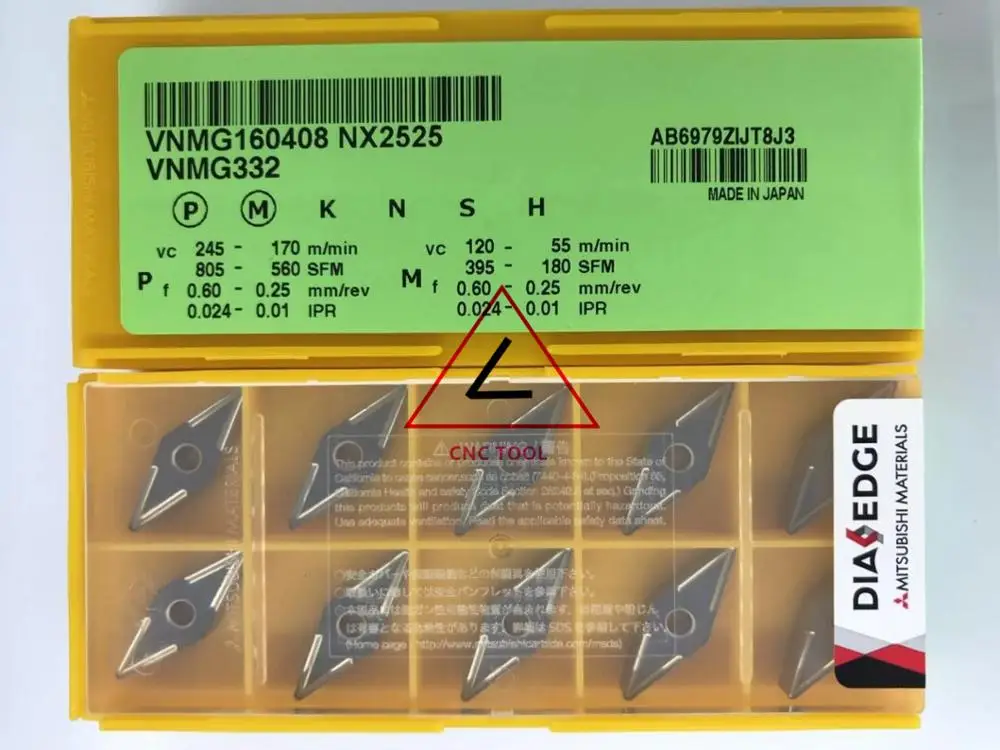 

VNMG 160408 NX2525 10pcs original turning insert DIAEDGE