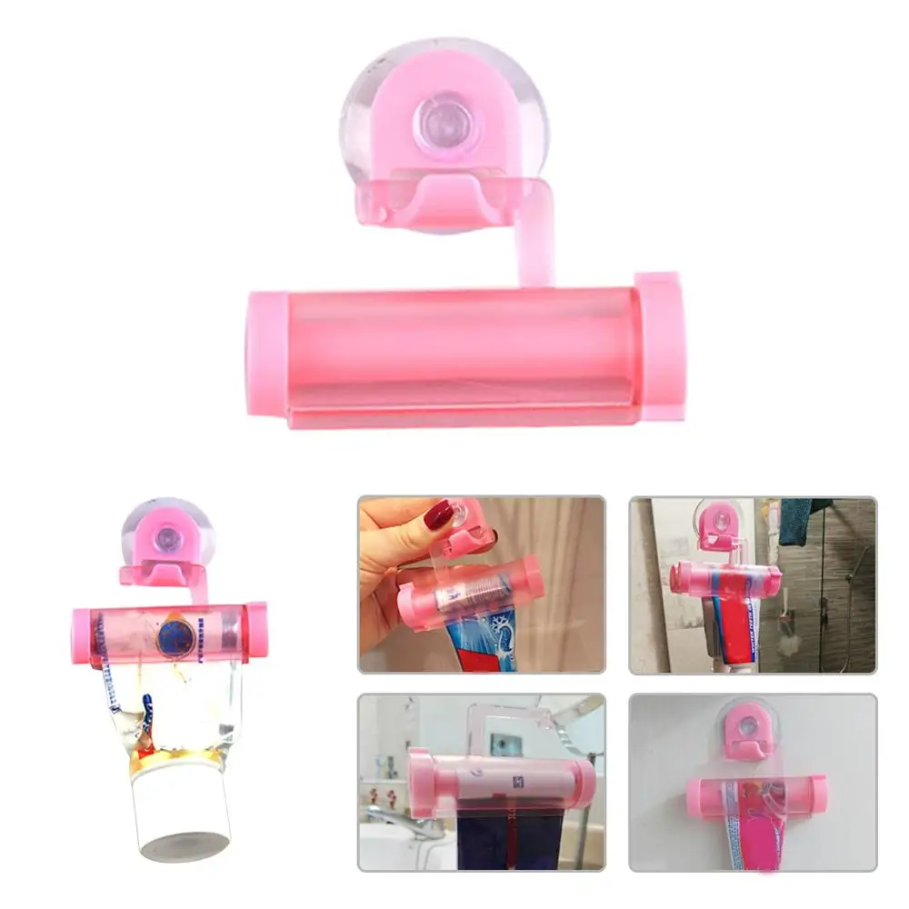 Роликовый дозатор для зубной пасты держатель на присоске тюбика аксессуары