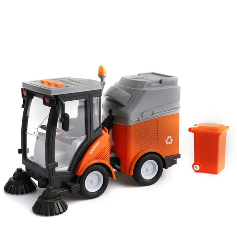 

Simulation inertia light music sanitation sweeper model toys for children