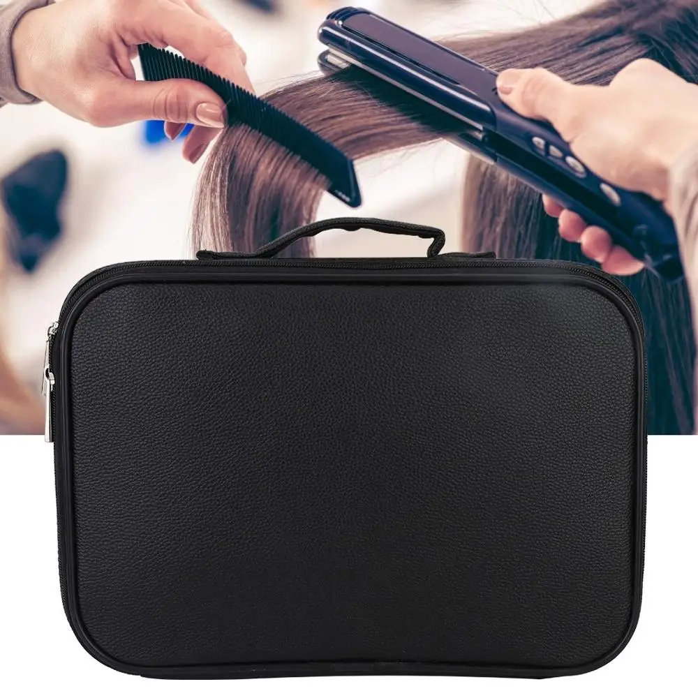 

PU Portable Waterproof Hair Clipper Scissors Storage Bag Hairdressing Tool Organizer Case Hair Salon Accessories