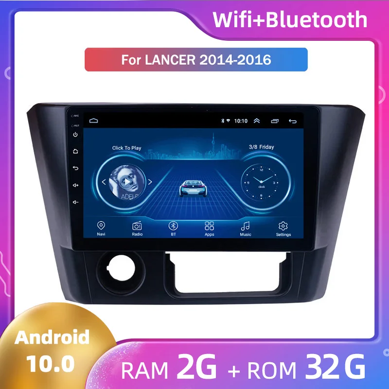 Автомобильное радио GPS авто стерео для Mitsubishi Lancer 2014 2015 2016 Автомобильный Android