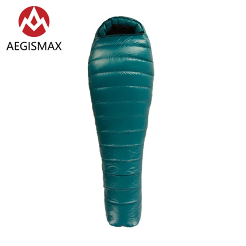 AEGISMAX M3 компактный спальный мешок 23℉~ 32℉сверхлегкий 800FP гусиный пух типа «кокон» Сращивание походов Открытый теплый водонепроницаемый