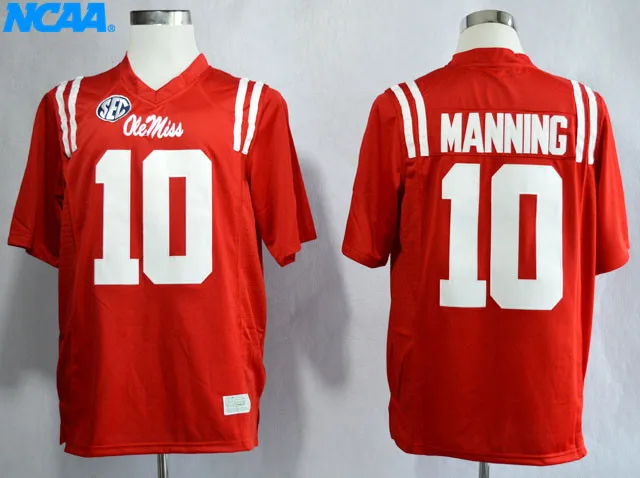 Новое поступление, высокое качество, NCAA Eli Manning#10 Peyton Manning#16, футболки для колледжа, ограниченная серия, майки, S-XXXL