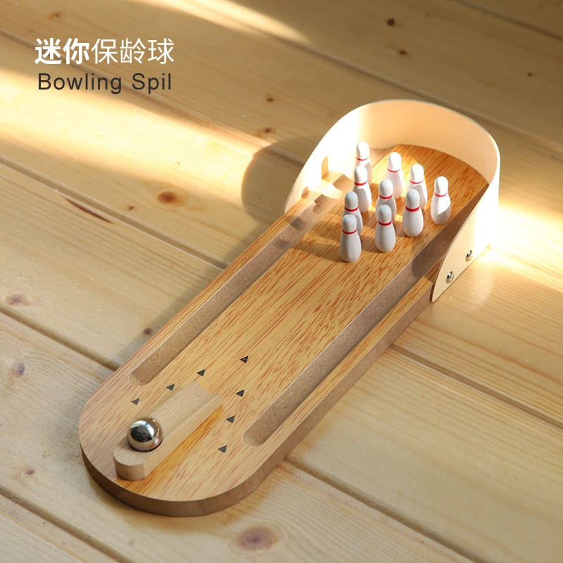 Mini Bowling Spil Creative Decompression Desktop Game Toys Birthday 