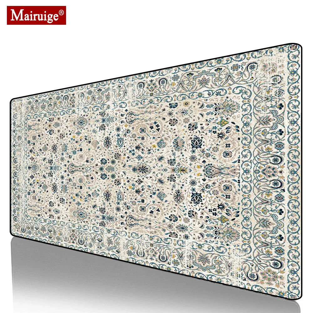 

Persian Rug Bohemian Mouse Pad XXL Gamer Desk Mat Moroccan Carpet Large Keyboard Pad Computer PC Gaming MousePad 90x40cm/70x30cm