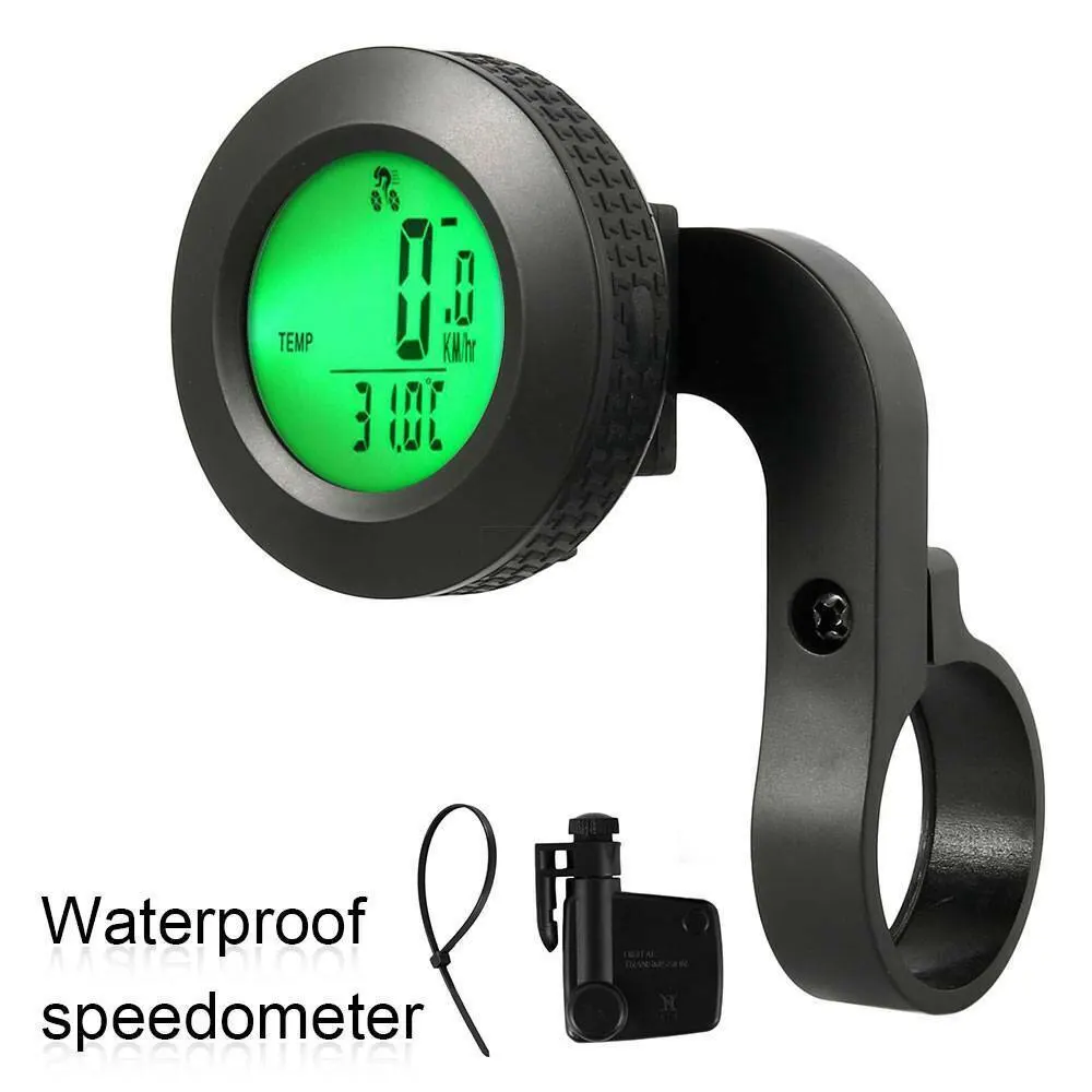 

Wireless Bike Computer Waterproof Bicycle Cycling Luminous Speedometer Odomete Waterproof Stopwatch Integrated Out Front Holder