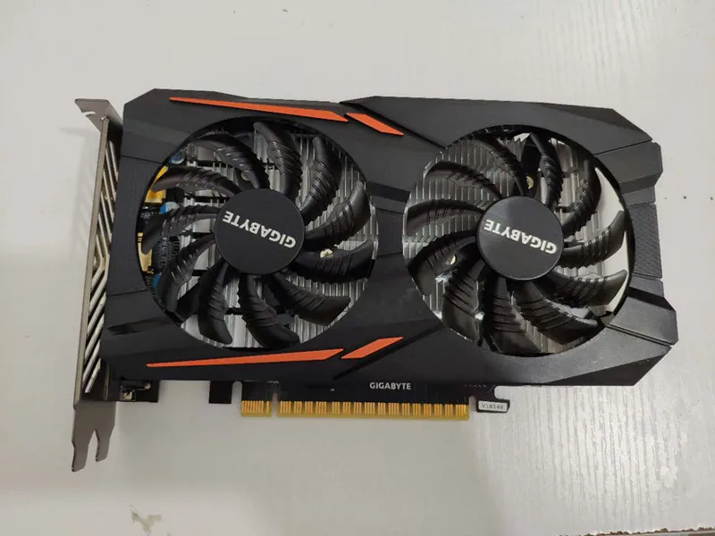 Видеокарта GIGABYTE NVIDIA GeForce GTX1050 2 ГБ DDR5 DP/DVI/HDMI PCI-Express | Компьютеры и офис