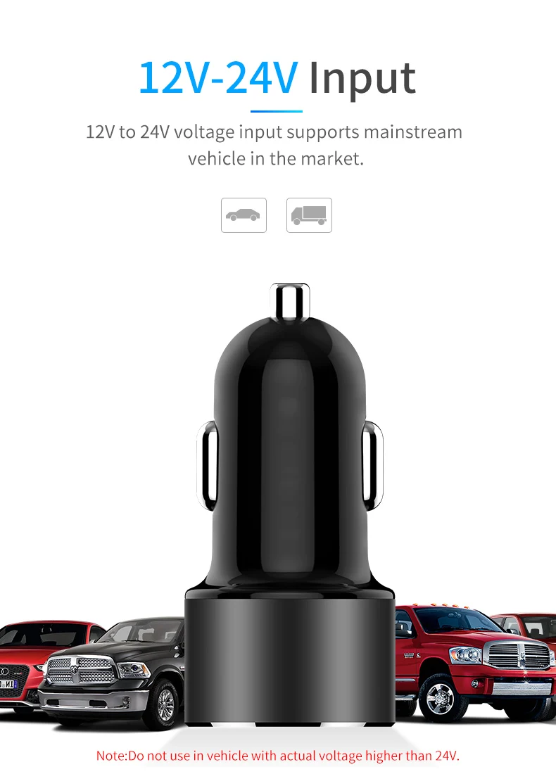 Автомобильное зарядное устройство rylybons с двумя usb-портами для быстрой зарядки, зарядное устройство для мобильного телефона, 2 порта для телефона, планшета, быстрое автомобильное зарядное устройство