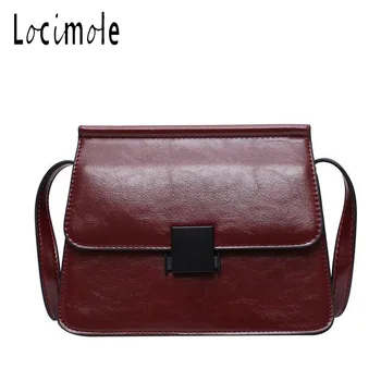 

Locimole Soft Leather Women Bags Fashion Small Square Shoulder Bag Simple Vintage Crossbody Bags bolsa feminina BIZ106 PM49