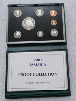 

Jamaica 2001 8 pcs/set coins PROOF with 1piece silver coin
