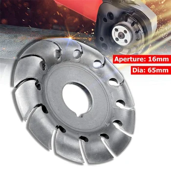 

2019 New Manganese Steel Wood Shaping Disc Wood Carving Disc 16mm Bore 12 Teeth Extreme Shaping Disc For 100/115 Angle Grinder