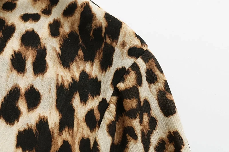 Увядшая женская блузка в английском стиле с леопардовым принтом, blusas mujer de moda, кимоно, рубашка, Женский Топ и блузка