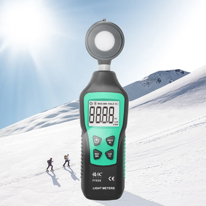 Digital Light Meter 200,000 Portable Mini LUX Fotometro Spectrometer Lux Meter Luxometer Luminance Illumination Meter