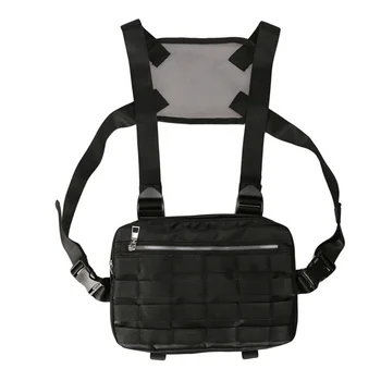 

Sports Fashion Harness Waist Tactical Streetwear Adjustable Straps Shoulder Rig Chest Bag Stylish Hip Hop Nylon Vest Pack