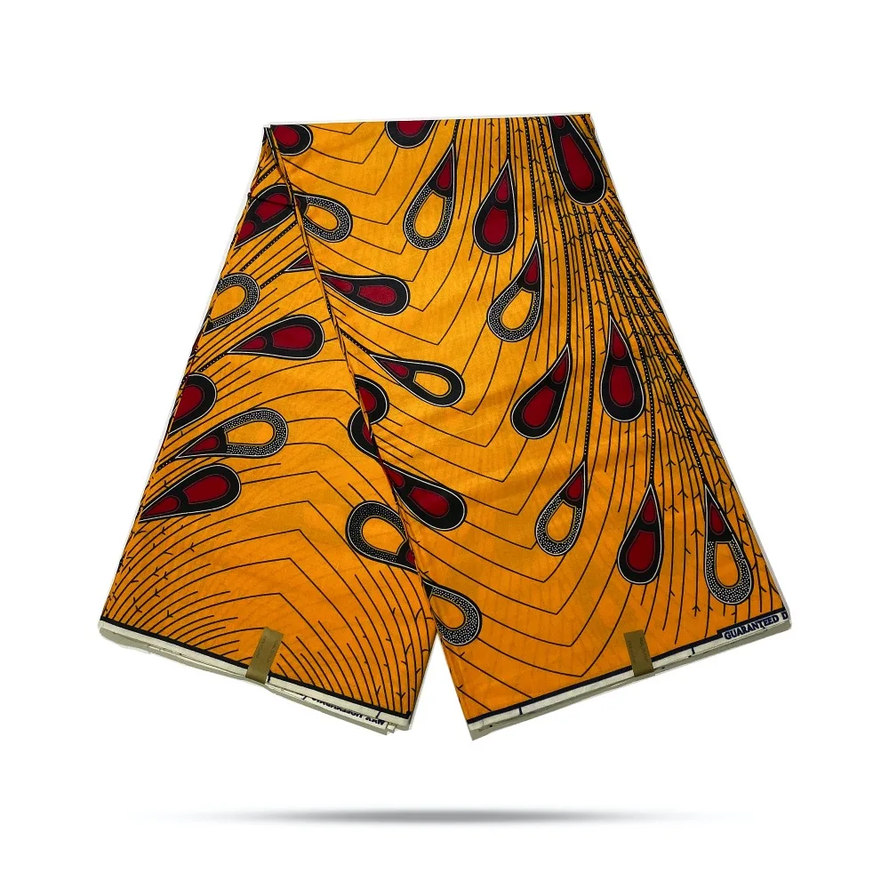 

6Yards Ankara African Real Wax Fabric 100% cotton Nigerian Fabric For Dress Wedding Diy Sewing Crafts
