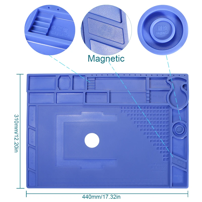 YIHUA-Prevent-Blister-Protection-Heat-Insulation-Working-Mat-Phone-Repair-Soldering-Silicone-Mat-Heat-Resistant-Maintenance (2)
