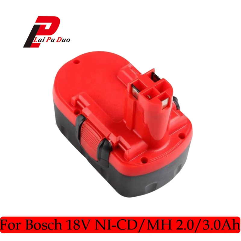 2.0 3.0Ah 18V Ni CD NI MH Replacement Power Tool Battery for Bosch2607