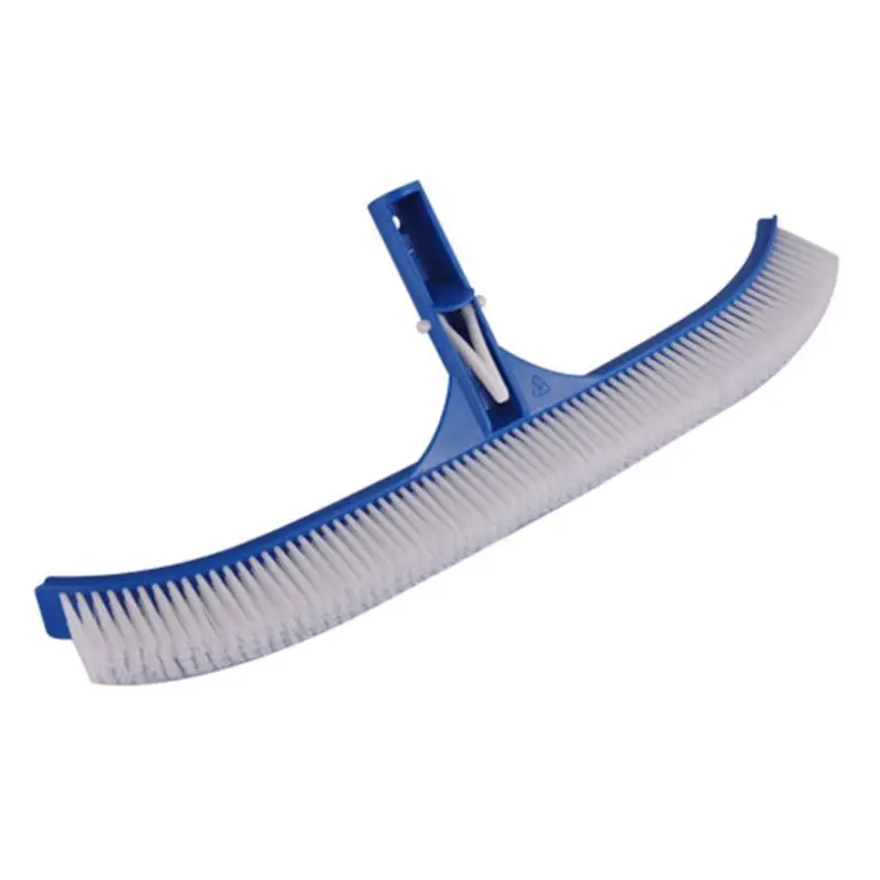 583F Swimming Pool Cleaning Wide Flat Brushes 18 inch Plastic Bristle and Clips Multipurpose Tools for Cleans Wall Floor | Спорт и