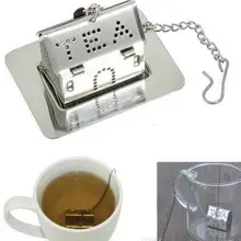 100 шт./лот)+ Свадебные сувениры для заваривания чая из нержавеющей стали любовь дом ситечки для чая свадебные и вечерние подарки