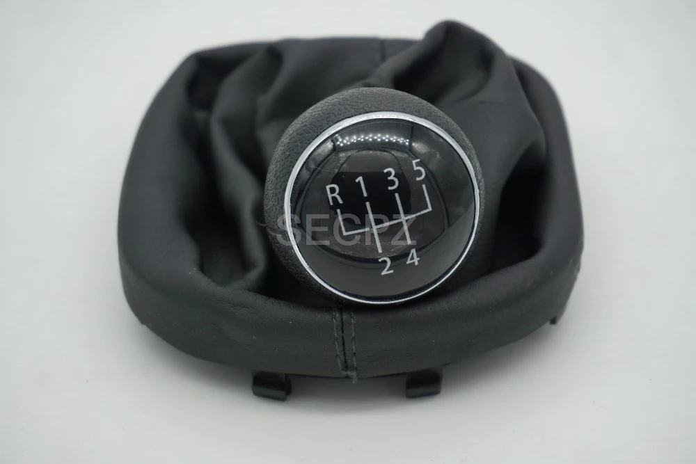 

GOOD SHIPPING 5 Speed Gear Shift Knob Leather Boot For VW Caddy 2003-2015 Touran 2003 2004 2005