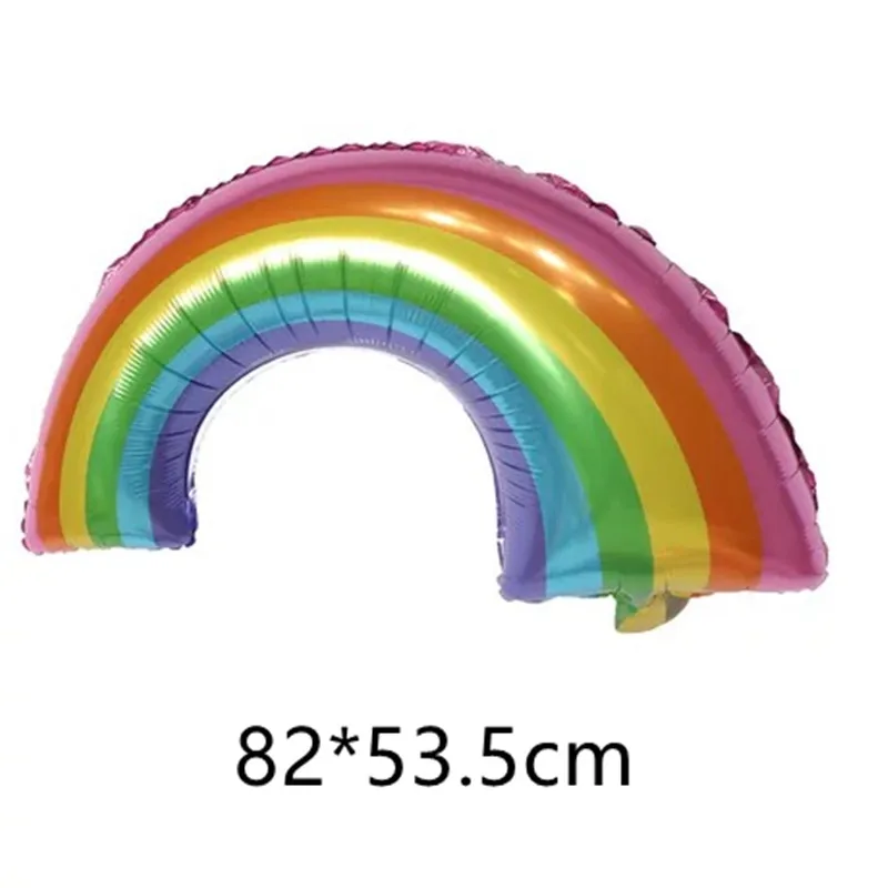 Rainbow Foil Balloons Happy Birthday Wedding Party Decoration Adult Colorful Unicorn Globos Kids Gift Baby Shower Decor