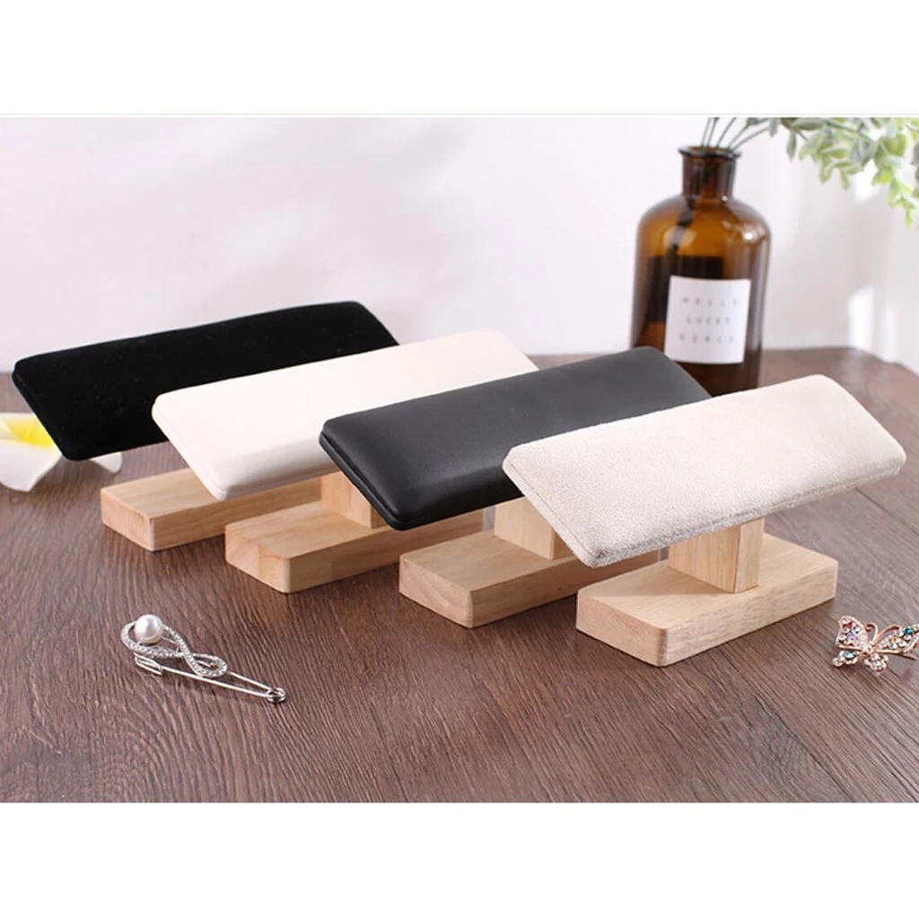 1pc New Velvet/PU Hovering T-Bar Bracelet Chain Display Stand Hard 1-Tier