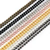 5pcs/lot 3 Size 1.5mm and 2.0mm and 2.4mm 7 Colors Plated  Ball Beads Chain Necklace Bead Connector 65cm(25.5 inch) ► Photo 1/6