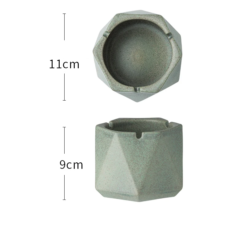 as the picture shows Direct marketing porcelain color ashtray kiln new Chinese creative personality home office ceramic ashtray trend multi-function - Цвет: as the picture shows