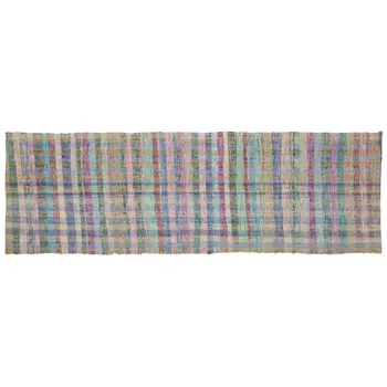 

Handmade Multicolor Vintage English Striped Rug Runner Rug 088x278 Cm-2'11''X9'1''