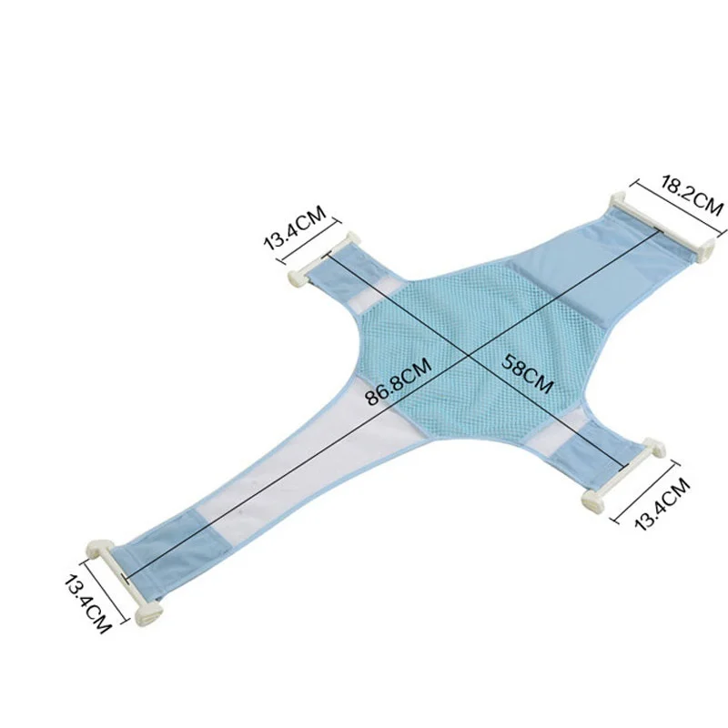 Новорожденный Младенец Регулируемая Ванна Подушка сиденье коврик крестообразная Нескользящая Детская ванна сетка мат детская Ванна Душ Колыбель сиденья-кровать